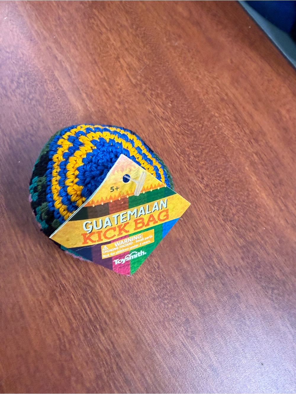 Guatemalan Crochet Kick Bag - Blue, Yellow, Green